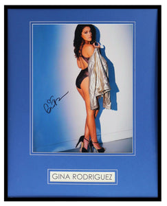 Gina Rodriguez Signed Framed 16x20 Photo Display AW Jane the Virgin