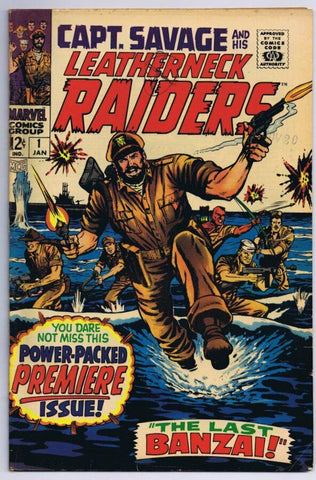 Captain Savage and Leatherneck Raiders #1 ORIGINAL Vintage 1968 Marvel Comics 