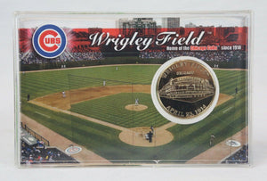 Chicago Cubs Wrigley Field Highland Mint MLB 24K Gold Overlay Coin