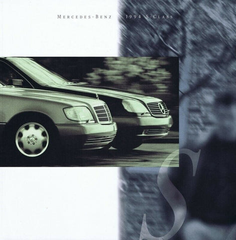 ORIGINAL Vintage 1994 Mercedes Benz S-Class Sales Brochure