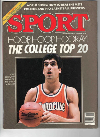 Nov 1986 Sport Magazine Rony Seikaly Syracuse