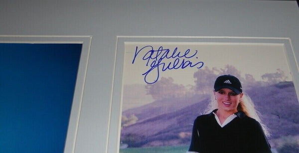 Natalie Gulbis Signed Framed 12x18 Photo Set