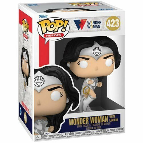 NEW SEALED 2022 Funko Pop Figure DC Wonder Woman 80th White Lantern