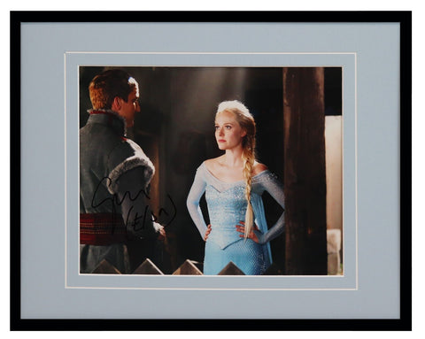 Georgina Haig Signed Framed 11x14 Photo Display AW Once Upon a Time Frozen Elsa 