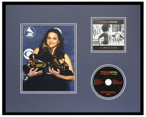 Norah Jones Signed Framed 16x20 Photo + Pick Me Up Off the Floor CD Display JSA