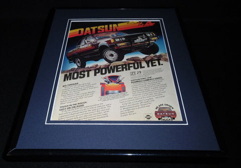 1981 Datsun 4x4 Framed 11x14 ORIGINAL Vintage Advertisement 