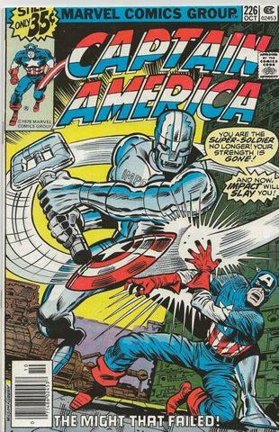 Captain America #226 ORIGINAL Vintage 1978 Marvel Comics Impact