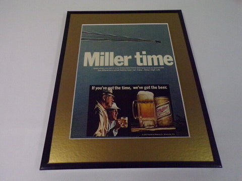 1972 Miller High Life Beer 11x14 Framed ORIGINAL Vintage Advertisement 