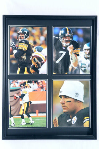 Ben Roethlisberger 2004 Rookie Season Framed 18x24 Photo Collage Steelers