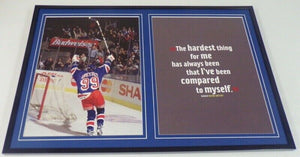 Wayne Gretzky Rangers Framed 12x18 Photo & Quote Display 