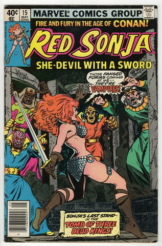 Red Sonja #15 ORIGINAL Vintage 1979 Marvel Comics GGA