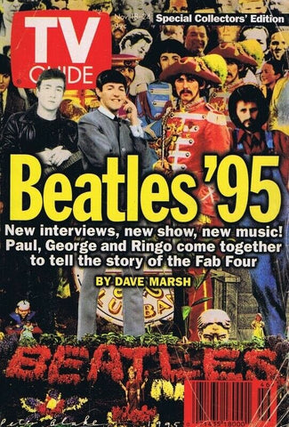 ORIGINAL Vintage Nov 18 1995 TV Guide No Label The Beatles