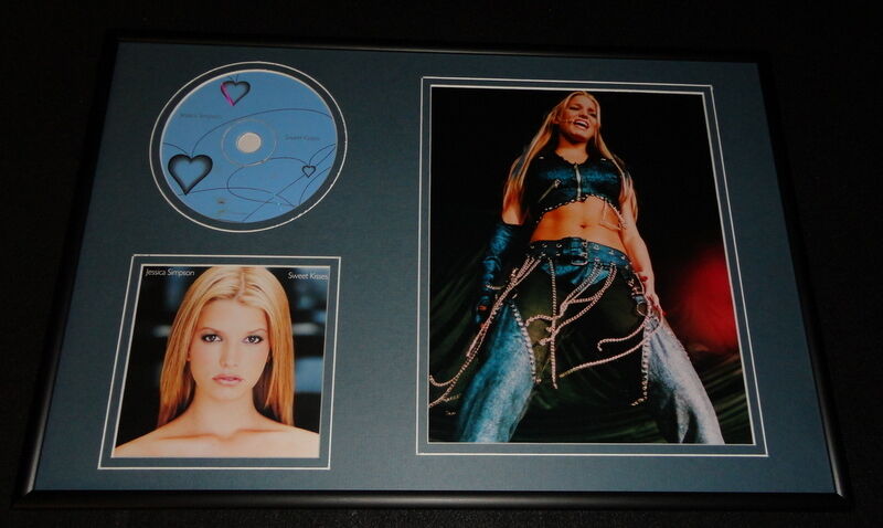 Jessica Simpson Framed 12x18 Sweet Kisses CD & Photo Display