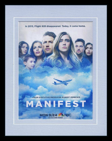 Manifest 2018 NBC 11x14 Framed ORIGINAL Advertisement Melissa Roxburgh