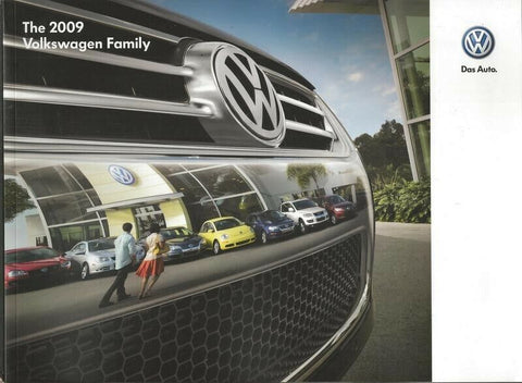 ORIGINAL Vintage 2009 Volkswagen Full Line Range Brochure Sales Book