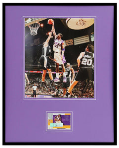 Amare Stoudemire Signed Framed 16x20 Dunk Photo Display FLEER Suns Knicks