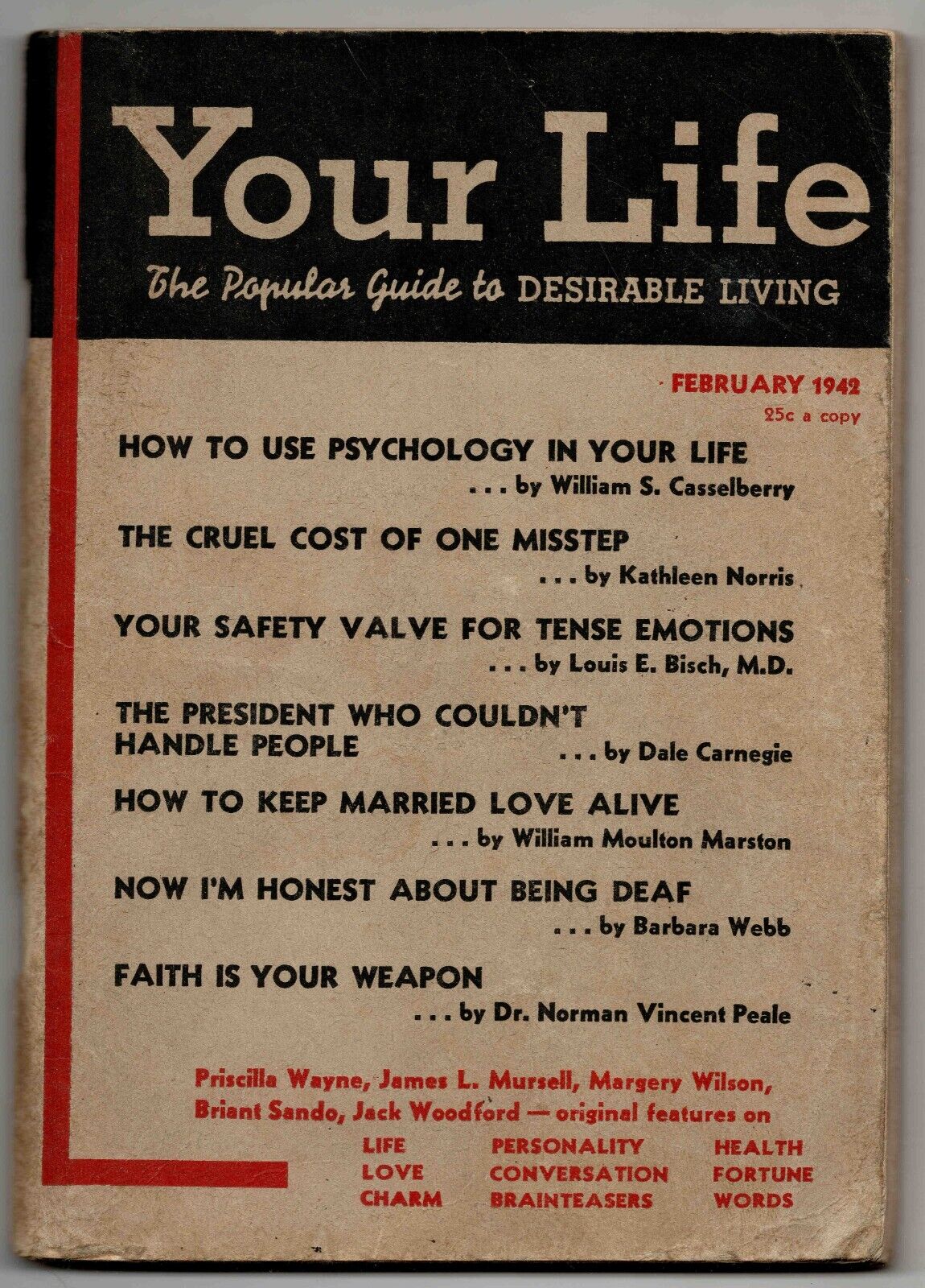 VINTAGE 1942 Your Life Popular Guide to Desirable Living Magazine