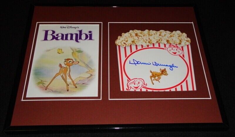 Donnie Dunagan Signed Framed 11x14 Photo Display Voice of Bambi