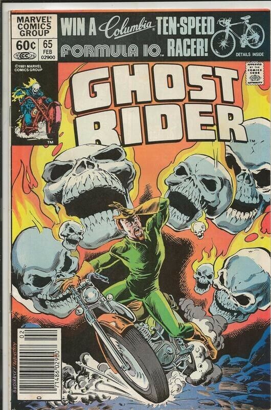 Ghost Rider #65 VINTAGE 1982 Marvel Comics 