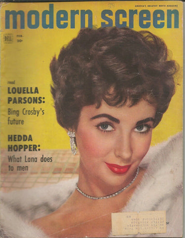 ORIGINAL Vintage September 1953 Modern Screen Magazine Elizabeth Taylor