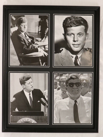 President John F Kennedy JFK  Framed 18x24 Photo Collage