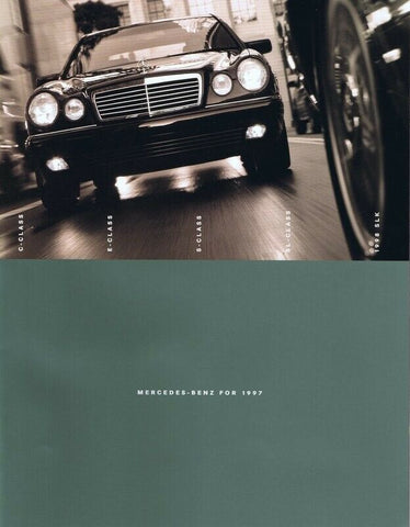 ORIGINAL Vintage 1997 Mercedes Benz Range Sales Brochure Book