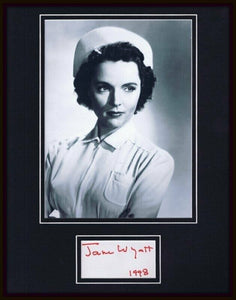 Jane Wyatt Signed Framed 11x14 Photo Display JSA 