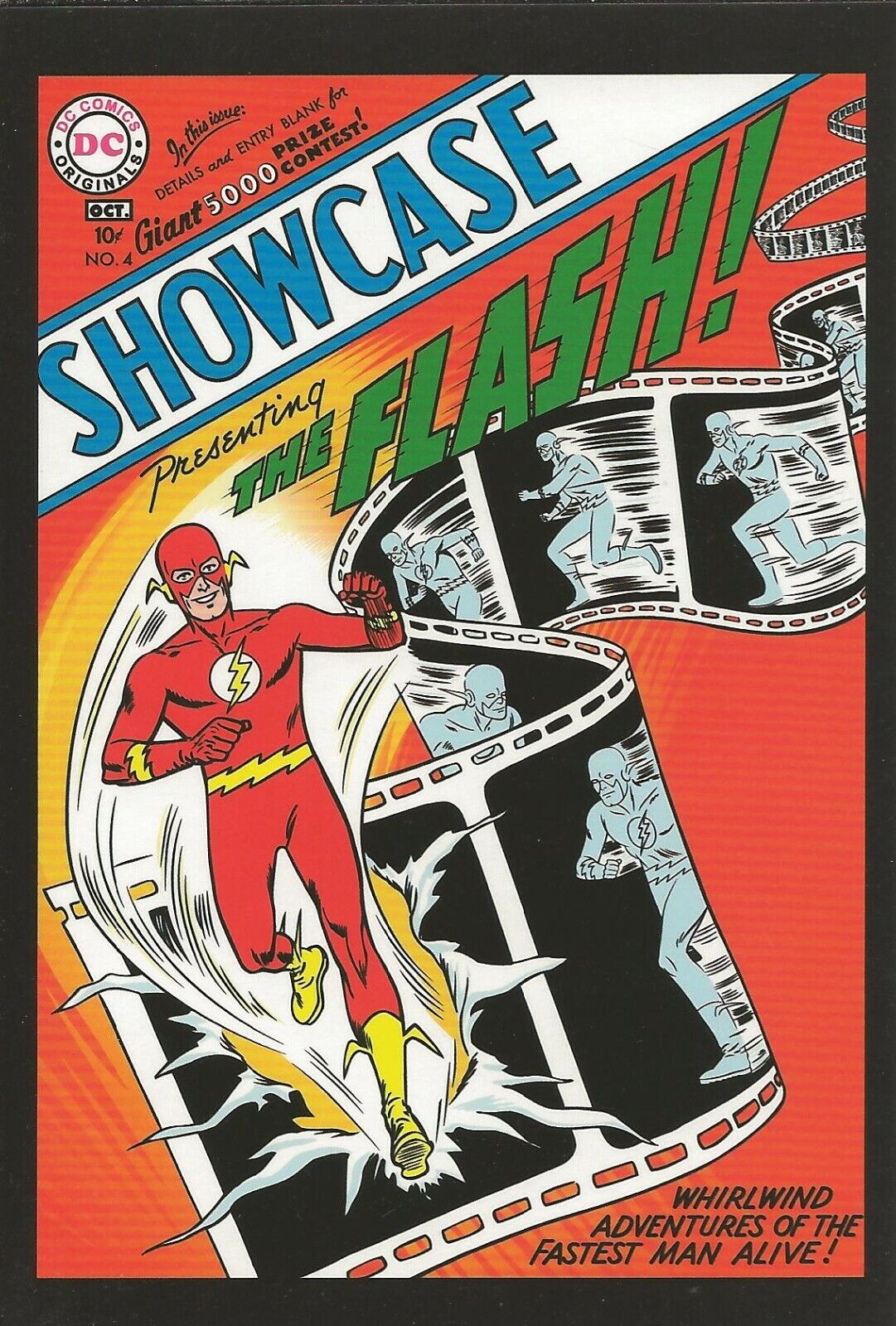 Showcase #4 (1956) 4x5" Cover Postcard 2010 DC Comics Flash