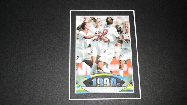 Brandi Chastain 11x17 Framed ORIGINAL Topps Card & World Cup Photo Display