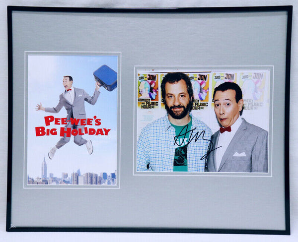 Judd Apatow Signed Framed 16x20 Photo Poster Set AW Pee Wee's Big Holiday