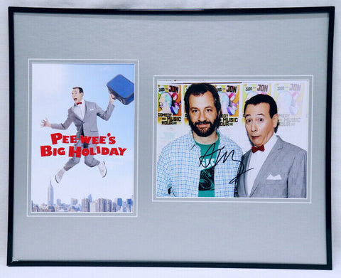 Judd Apatow Signed Framed 16x20 Photo Poster Set AW Pee Wee's Big Holiday