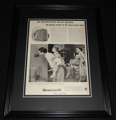 1951 Honeywell Controls Minnesota Framed 11x14 ORIGINAL Vintage Advertisement