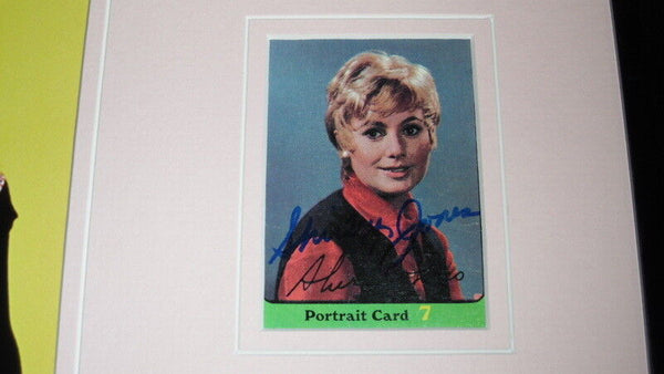 Shirley Jones Signed Framed Photo & 1971 Topps Card Display Partridge Family