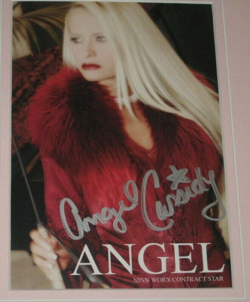 Angel Cassidy Lingerie Signed Framed Photo Set 12x18