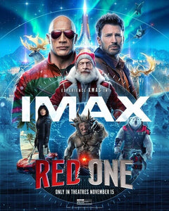 2024 Red One Imax Theater 13x19 Promo Poster Chris Evans Dwayne Johnson Rock