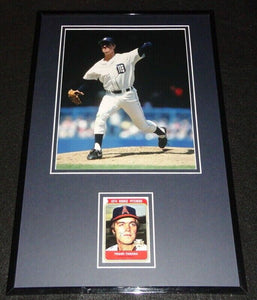 Frank Tanana Signed Framed 11x17 Photo Display Tigers