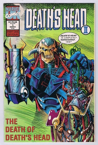 Death Head II #1 ORIGINAL Vintage Marvel Comics Death of Death's Head