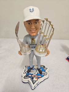 Derek Jeter 2000 Forever Collectibles Bobblehead 21/300 Yankees w/ Trophies