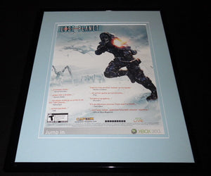 Lost Planet 2007 Xbox 360 Framed 11x14 ORIGINAL Advertisement 