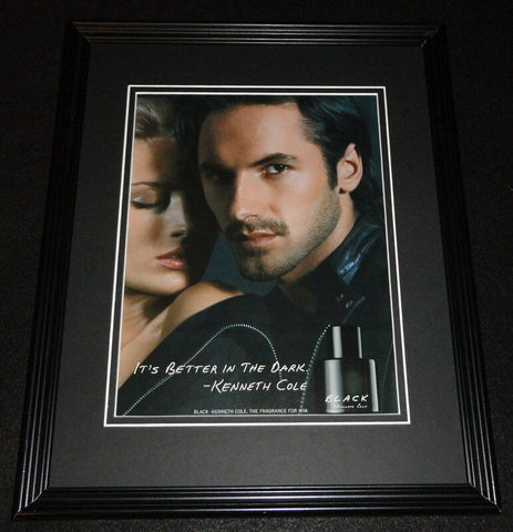 2009 Kenneth Cole Black Fragrance Framed 11x14 ORIGINAL Vintage Advertisement