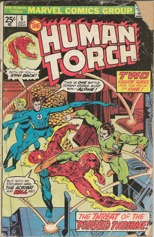 Human Torch #6 ORIGINAL Vintage 1975 Marvel Comics 