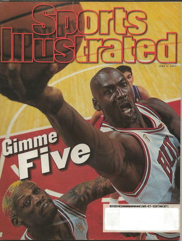 ORIGINAL Vintage June 9 1997 Sports Illustrated Magazine Michael Jordan Rodman