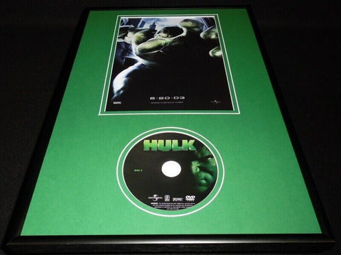 The Hulk 2003 Marvel Framed 12x18 DVD & Photo Display