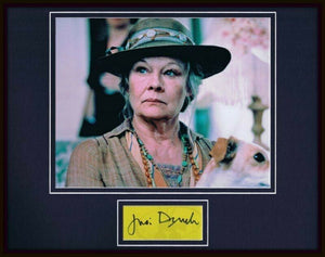 Judi Dench Signed Framed 11x14 Photo Display James Bond G