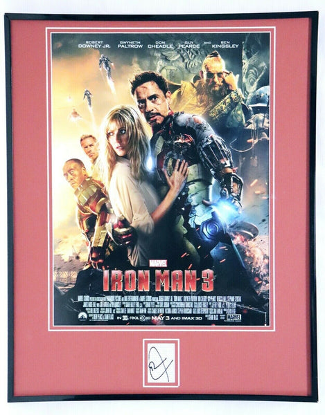 Don Cheadle Signed Framed 16x20 Iron Man 3 Poster Display 