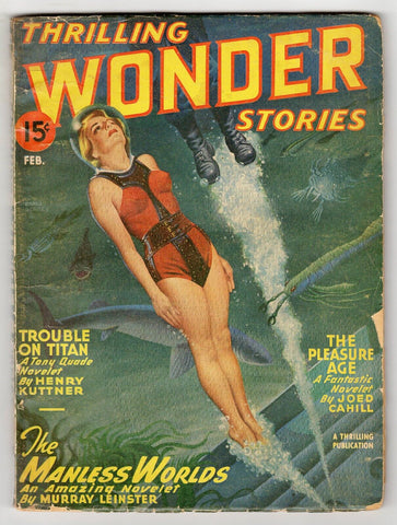 Thrilling Wonder Stories Vol 29 #3 VINTAGE 1947 Beacon Magazines GGA