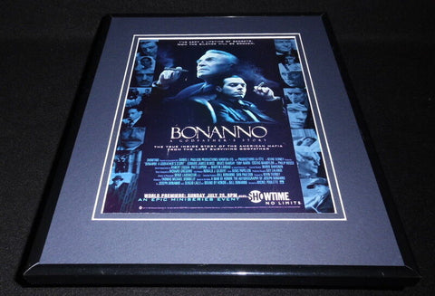 Bonanno 1999 Showtime 11x14 Framed ORIGINAL Advertisement Edward James Olmos