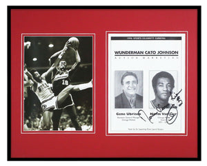 Norm Van Lier Signed Framed 16x20 Photo Set Bulls