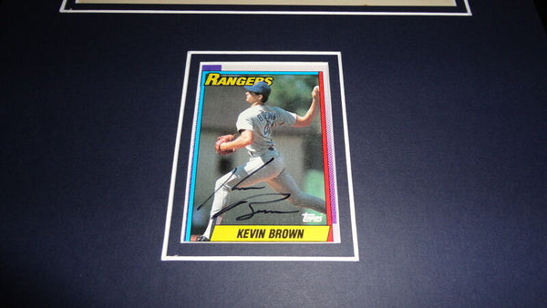 Kevin Brown Signed Framed 11x17 Photo Display Yankees