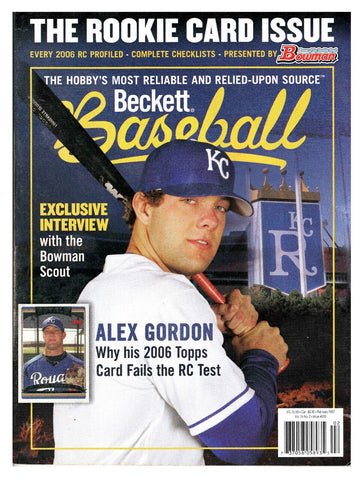 VINTAGE Feb 2007 Beckett Baseball Magazine Alex Gordon Royals